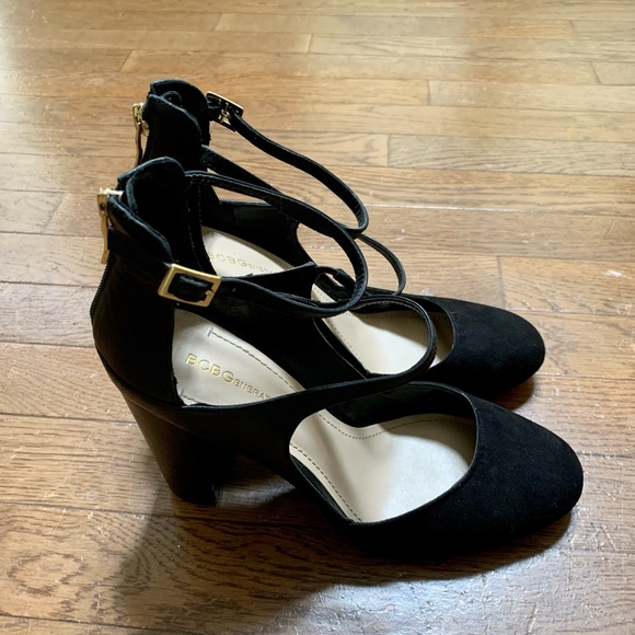 BCBG Leissa Black Block Heels Pumps Size Black - 9M - Picture 14 of 16
